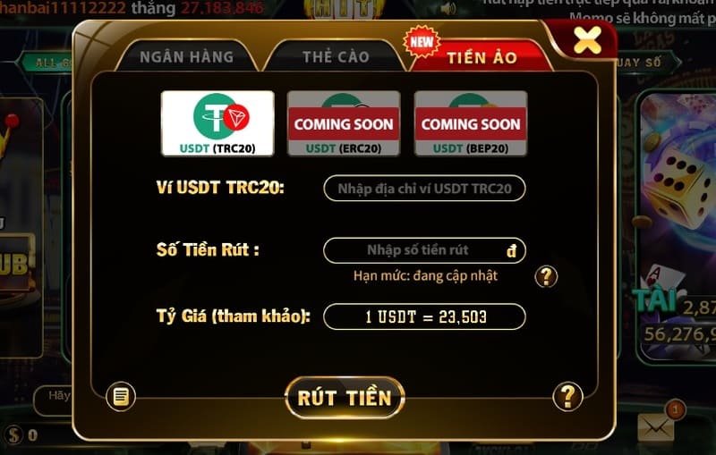 Rút tiền Go88 qua tiền ảo