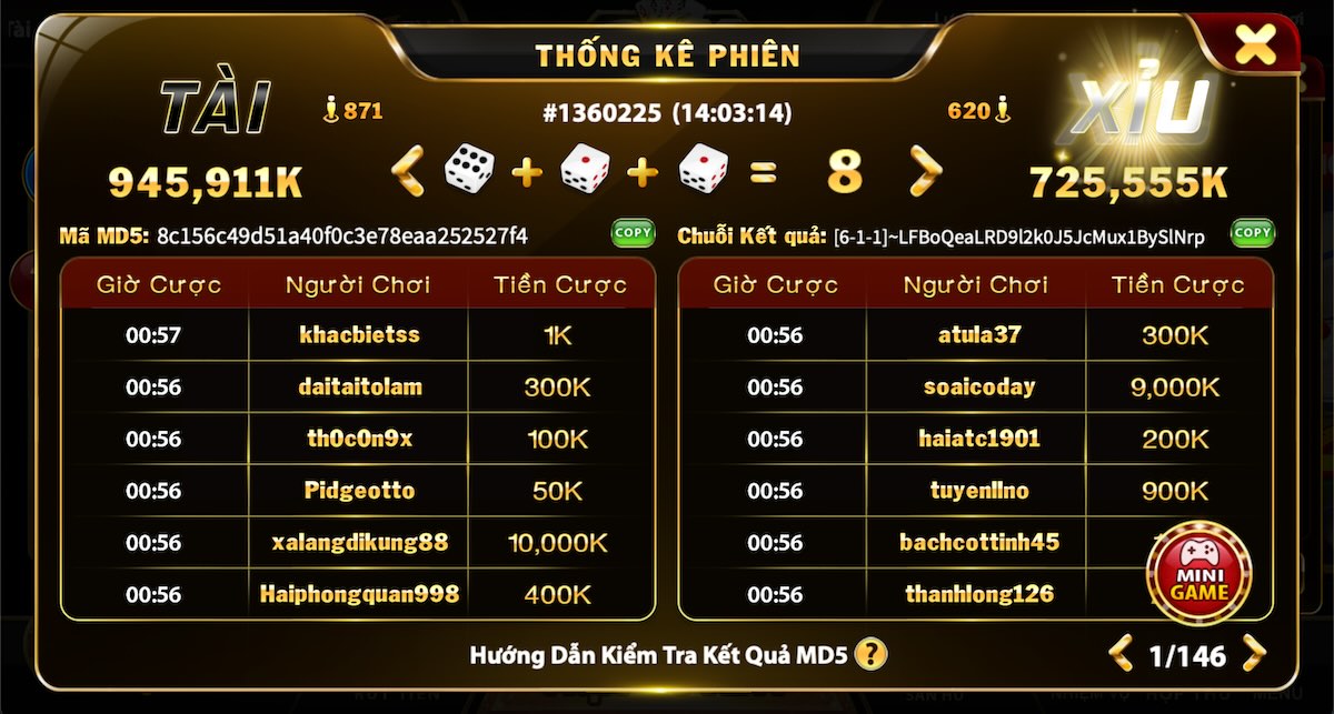 Tài xỉu Md5