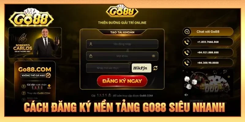 Cách đăng ký nền tảng GO88 siêu nhanh