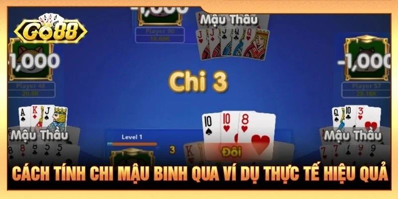 Cách tính chi Mậu binh qua ví dụ thực tế hiệu quả
