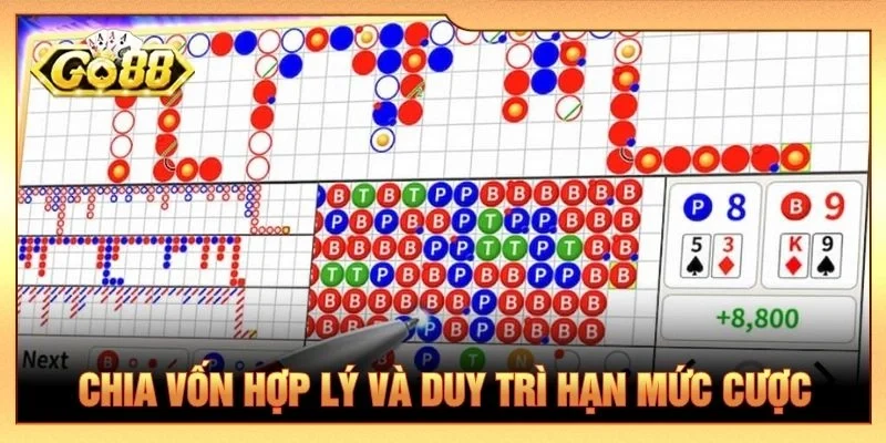 Chia vốn hợp lý và duy trì hạn mức cược