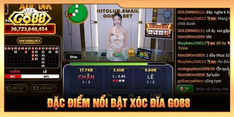 Đặc điểm nổi bật xóc đĩa GO88