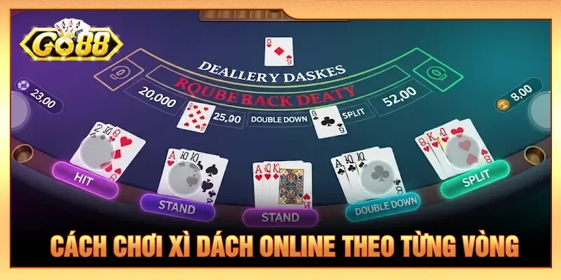 Nắm rõ từng giai đoạn theo hướng dẫn cách chơi Xì dách online