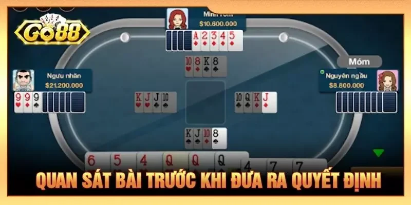 Quan sát bài trước khi đưa ra quyết định